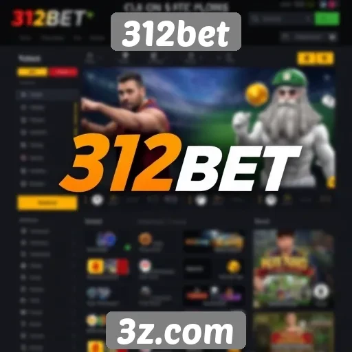 Interface do usuário do site 312bet em foco