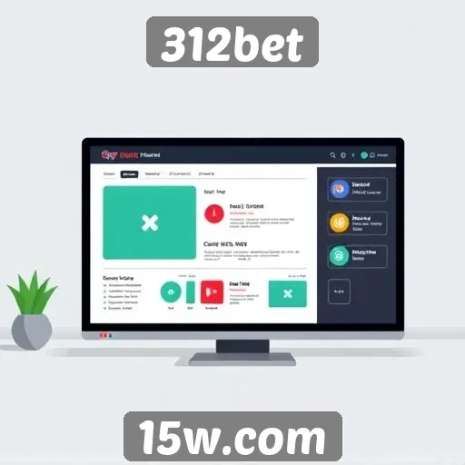 Análise da interface do usuário do site 312bet